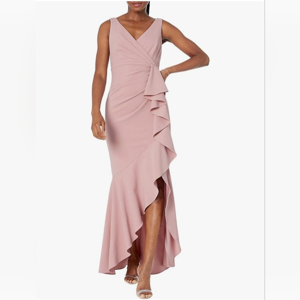 Betsy & Adam Pink(mauve)High Low Dress, Mother of the…